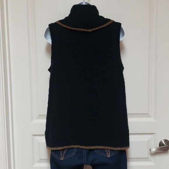 🌹Lilla P Black and Tan Cowl Neck sz XL - Picture 5 of 6